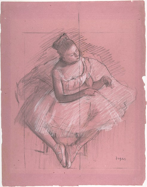Une figure assise de Degas, référence pour l’équilibre