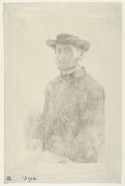 Un autoportrait de Degas